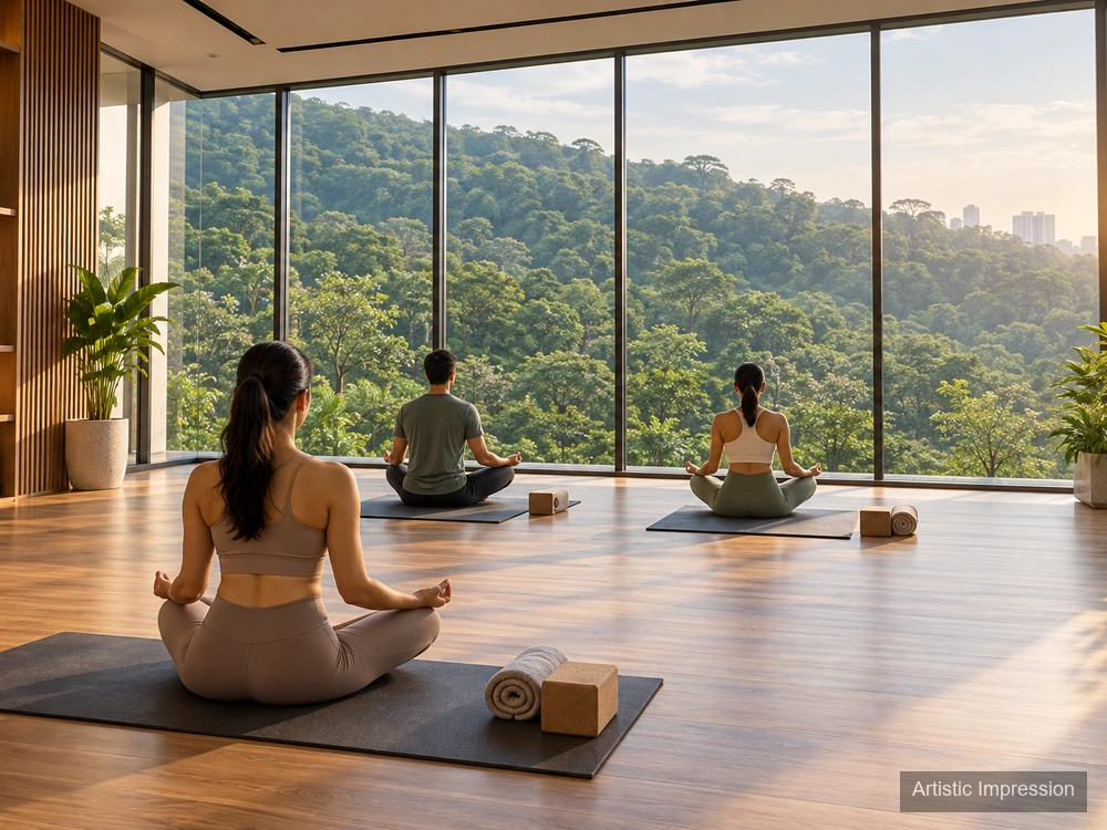 Yoga Room — Godrej Hillside Vikhroli