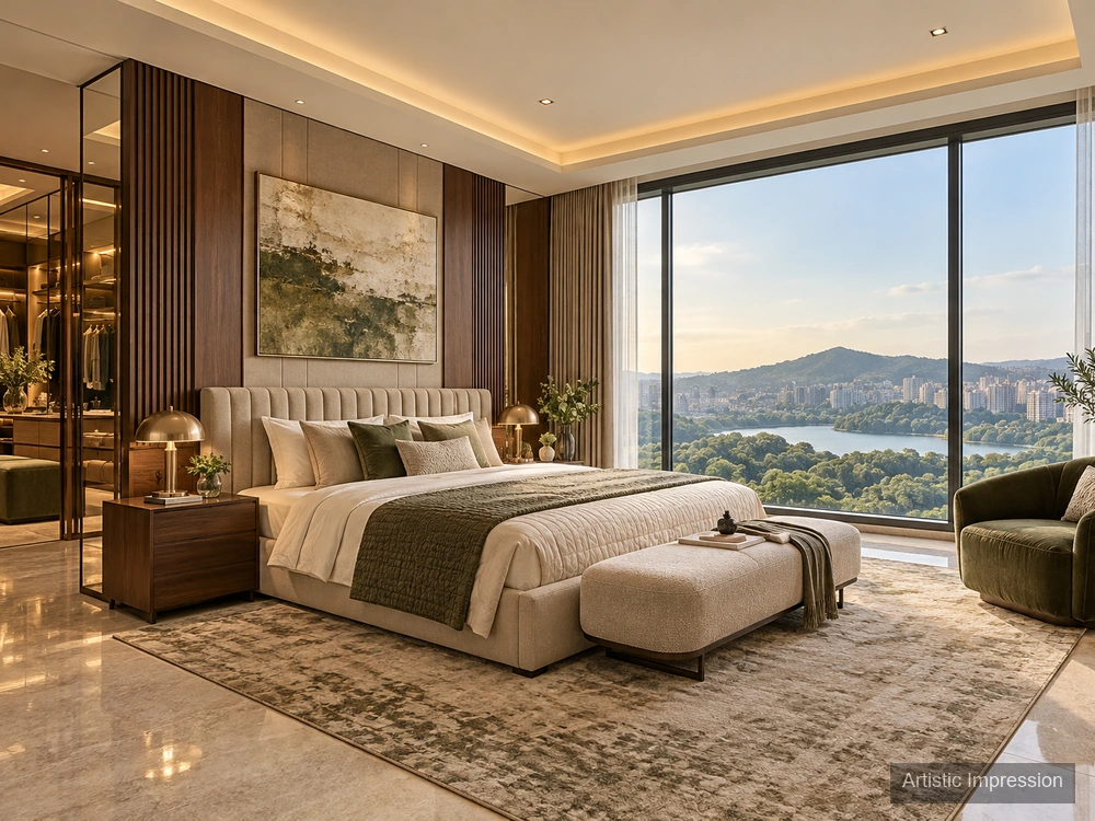 Master Bedroom — Godrej Hillside Vikhroli