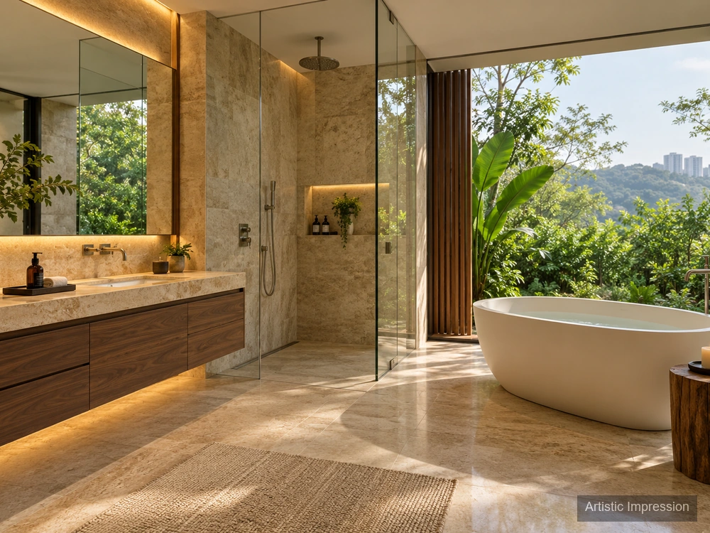 Bathroom — Godrej Hillside Vikhroli