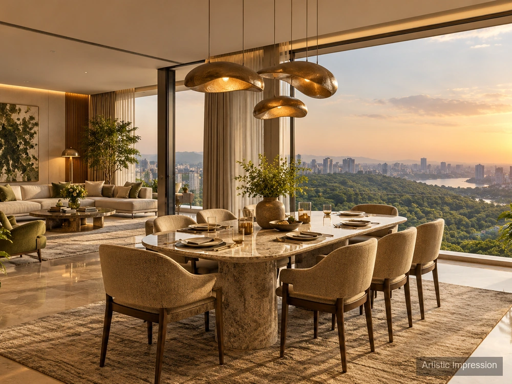 Dining area — Godrej Hillside Vikhroli