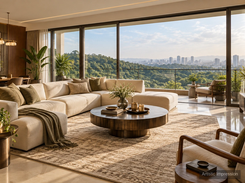 Living Room — Godrej Hillside Vikhroli