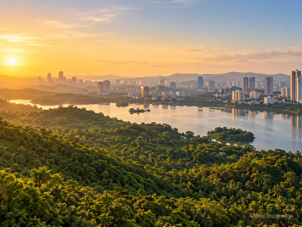 View from the tower — Godrej Hillside Vikhroli