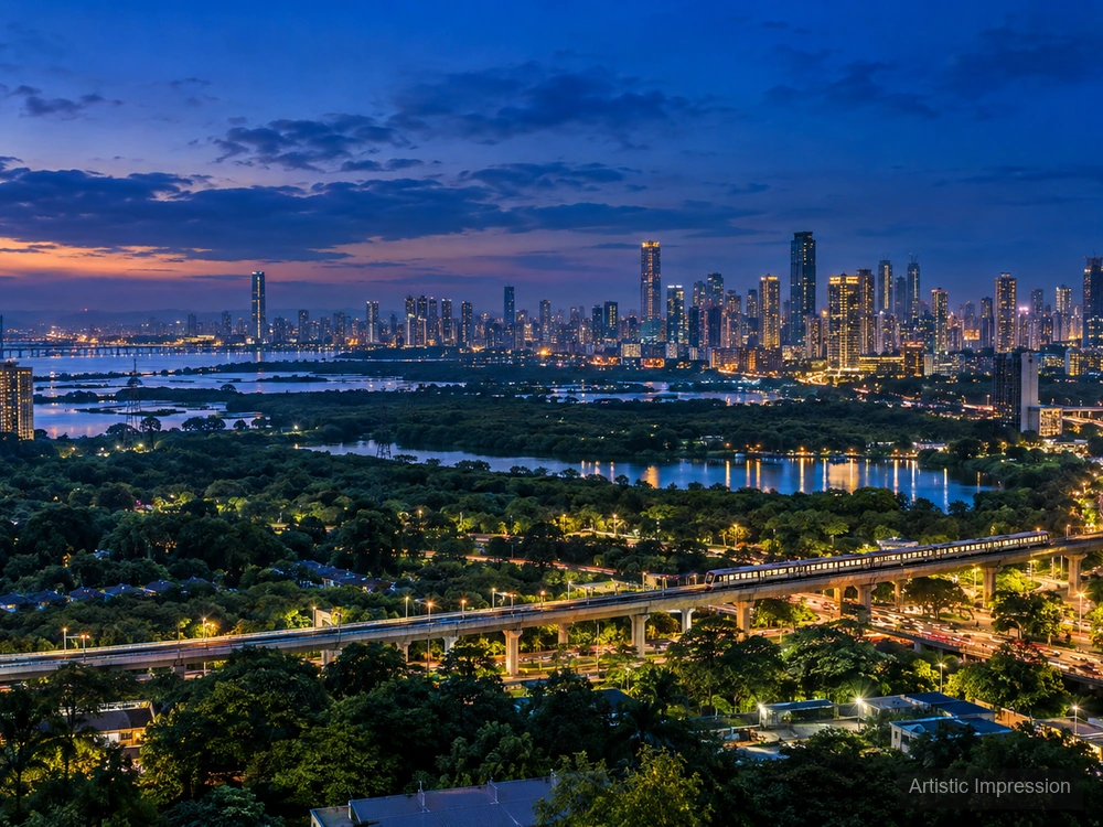 Neighbourhood view — Godrej Hillside Vikhroli